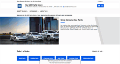 Desktop Screenshot of mygmpartsstore.com